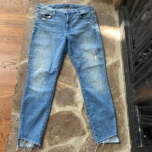 MOTHER denim The Looker jeans able step gray in Where there’s Smoke like new 32
